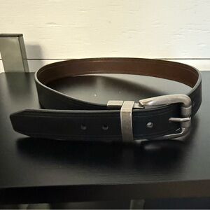 Men's Black Leather Belt
